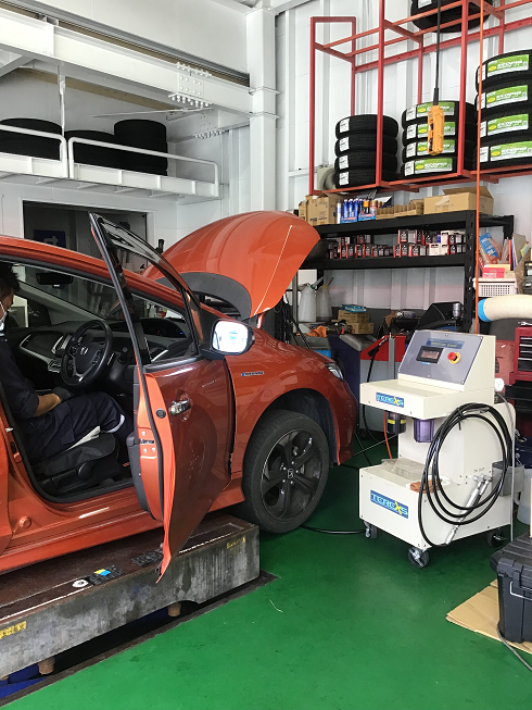 ホンダ ジェイド JADE RS FR4 ハイブリッド エンジン内部洗浄 + オイル交換しました！　ハイブリッド車はスラッジが溜まりやすい