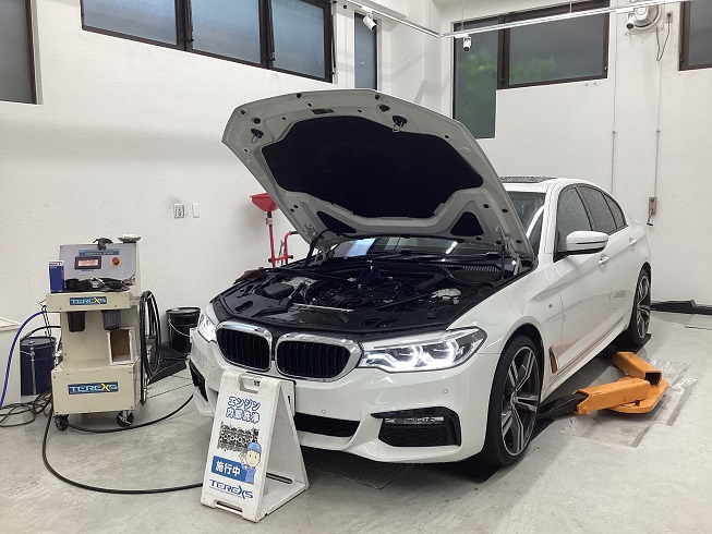 BMW 5シリーズ M G30 整備 TEREXS エンジン内部洗浄 オイル交換