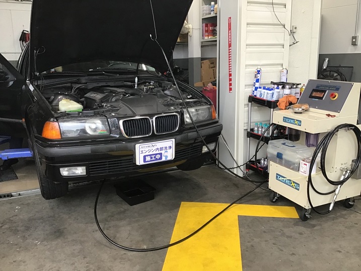 BMW E46 328i 整備 TEREXS エンジン内部洗浄 オイル交換