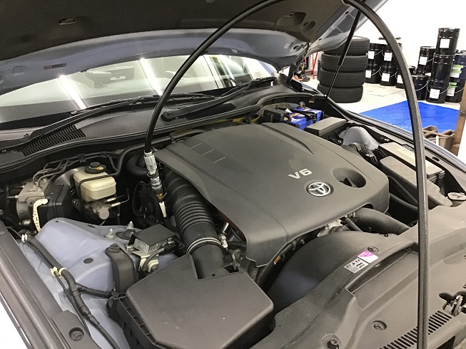 TOYOTA トヨタ マークX GRX120 V6 2.5L TEREXS エンジン内部洗浄 オイル交換