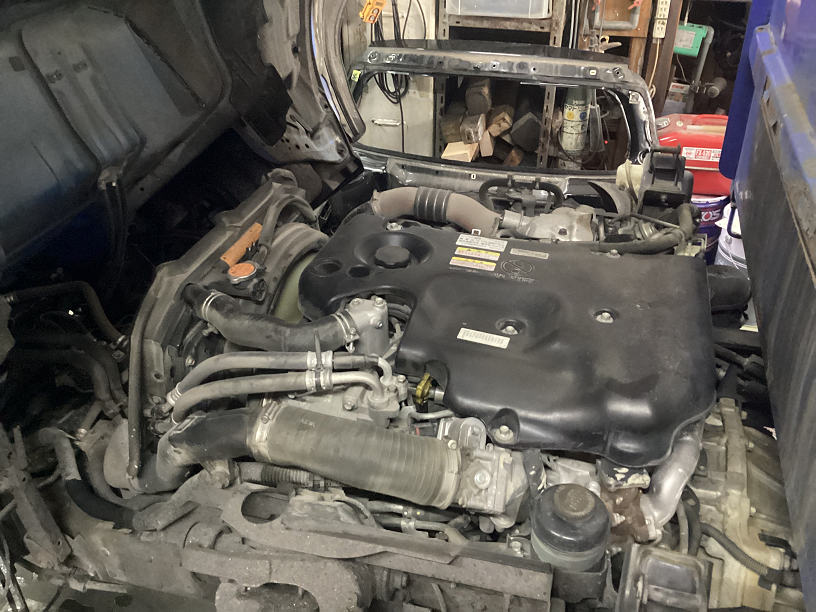 いすゞ NKR85 エルフ DPF詰まり予防にTEREXSエンジン内部洗浄が良い⁈ エンジン内部汚れをシッカリ除去。空燃比を改善でDPF詰まりを予防しましょう！