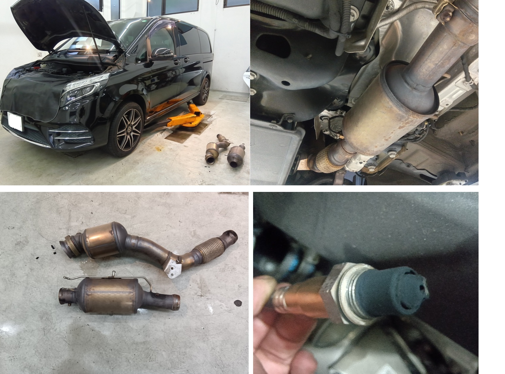 メルセデス ベンツ V220d DPF (パティキュレートフィルタ―）の詰まりの対処法って？ 高額な純正新品に交換ではなく洗浄対応も可能です。