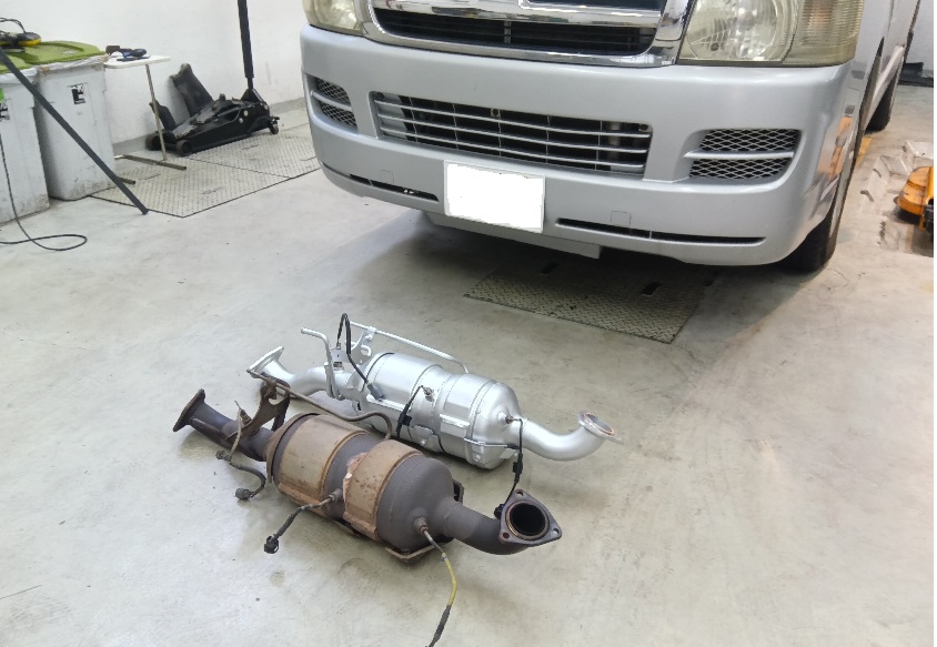 ハイエース ディーゼル 200系 1KD DPF DPR 詰まり チェックランプ点灯 DPFランプ点滅 リビルトDPF